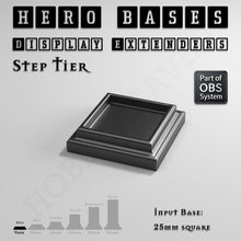 Load image into Gallery viewer, Hero Bases Display Extenders | Squares and Rectangles | Convert Gaming Bases to Display Bases & Plinths - ModelBricks