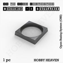 Load image into Gallery viewer, Round to Square Bases Shape and Size Converters 3d Print Full Range - ModelBricks