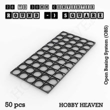 Load image into Gallery viewer, Round to Square Bases Shape and Size Converters 3d Print Full Range - ModelBricks