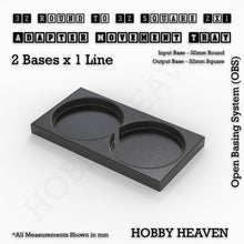 Load image into Gallery viewer, Round to Square Movement Trays Adapters for Tabletop Games - ModelBricks