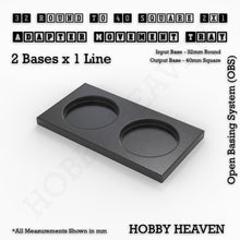 Load image into Gallery viewer, Round to Square Movement Trays Adapters for Tabletop Games - ModelBricks