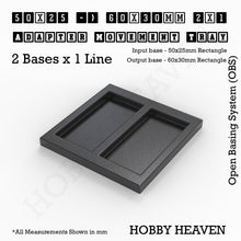 Load image into Gallery viewer, Square and Rectangle Movement Trays Adapters for Tabletop Games - ModelBricks