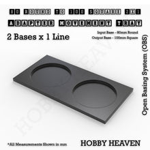 Load image into Gallery viewer, Round to Square Movement Trays Adapters for Tabletop Games - ModelBricks
