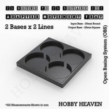Load image into Gallery viewer, Round to Square Movement Trays Adapters for Tabletop Games - ModelBricks