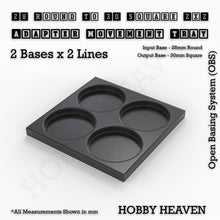 Load image into Gallery viewer, Round to Square Movement Trays Adapters for Tabletop Games - ModelBricks