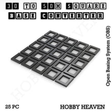 Load image into Gallery viewer, Square to Square Bases Size Converters 3d Print Full Range - ModelBricks