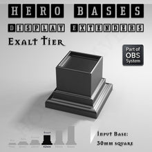 Load image into Gallery viewer, Hero Bases Display Extenders | Squares and Rectangles | Convert Gaming Bases to Display Bases & Plinths - ModelBricks