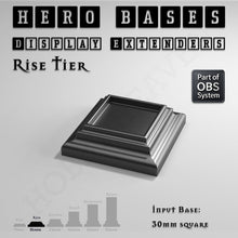 Load image into Gallery viewer, Hero Bases Display Extenders | Squares and Rectangles | Convert Gaming Bases to Display Bases & Plinths - ModelBricks