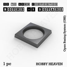 Load image into Gallery viewer, Round to Square Bases Shape and Size Converters 3d Print Full Range - ModelBricks