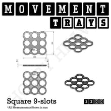 Load image into Gallery viewer, 32mm Movement Trays for Tabletop Games | Compatible with Popular Miniatures | Full Range - ModelBricks