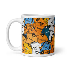 Load image into Gallery viewer, Wolverhampton Retro Shirts Collage Ceramic Football Mug