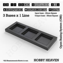 Load image into Gallery viewer, Square and Rectangle Movement Trays Adapters for Tabletop Games - ModelBricks