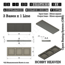 Load image into Gallery viewer, Square and Rectangle Movement Trays Adapters for Tabletop Games - ModelBricks