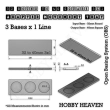 Load image into Gallery viewer, Round to Square Movement Trays Adapters for Tabletop Games - ModelBricks
