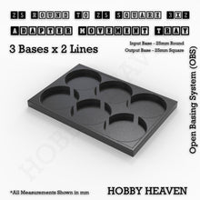 Load image into Gallery viewer, Round to Square Movement Trays Adapters for Tabletop Games - ModelBricks