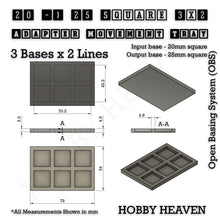 Load image into Gallery viewer, Square and Rectangle Movement Trays Adapters for Tabletop Games - ModelBricks