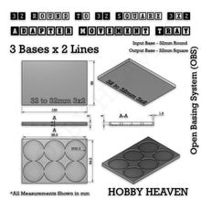 Load image into Gallery viewer, Round to Square Movement Trays Adapters for Tabletop Games - ModelBricks