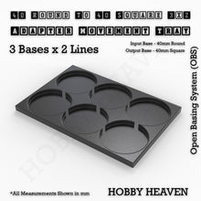 Load image into Gallery viewer, Round to Square Movement Trays Adapters for Tabletop Games - ModelBricks
