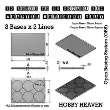 Load image into Gallery viewer, Round to Square Movement Trays Adapters for Tabletop Games - ModelBricks