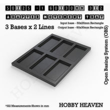 Load image into Gallery viewer, Square and Rectangle Movement Trays Adapters for Tabletop Games - ModelBricks