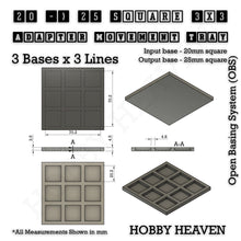 Load image into Gallery viewer, Square and Rectangle Movement Trays Adapters for Tabletop Games - ModelBricks