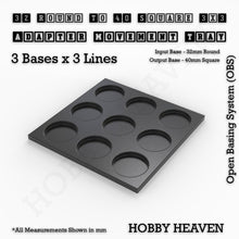 Load image into Gallery viewer, Round to Square Movement Trays Adapters for Tabletop Games - ModelBricks