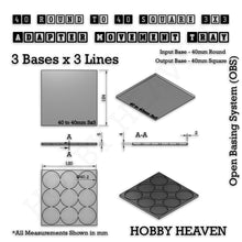 Load image into Gallery viewer, Round to Square Movement Trays Adapters for Tabletop Games - ModelBricks