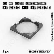 Load image into Gallery viewer, Round to Square Bases Shape and Size Converters 3d Print Full Range - ModelBricks