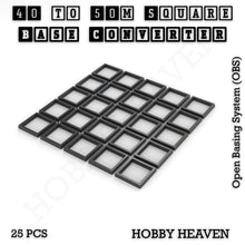 Load image into Gallery viewer, Square to Square Bases Size Converters 3d Print Full Range - ModelBricks