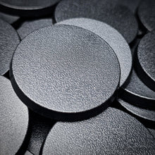 Load image into Gallery viewer, 40mm Round Bases | Plain Black Plastic Bases for Wargames| Miniature Wargaming Bases - ModelBricks