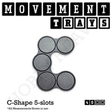 Load image into Gallery viewer, 40mm Movement Trays for 28mm Miniatures | Tabletop Wargames Compatible | Full Range - ModelBricks