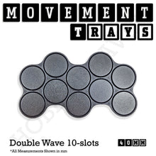 Load image into Gallery viewer, 40mm Movement Trays for 28mm Miniatures | Tabletop Wargames Compatible | Full Range - ModelBricks