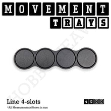 Load image into Gallery viewer, 40mm Movement Trays for 28mm Miniatures | Tabletop Wargames Compatible | Full Range - ModelBricks