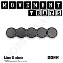 Load image into Gallery viewer, 40mm Movement Trays for 28mm Miniatures | Tabletop Wargames Compatible | Full Range - ModelBricks