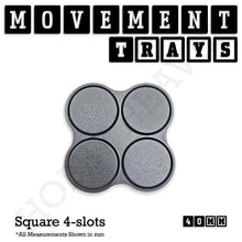 Load image into Gallery viewer, 40mm Movement Trays for 28mm Miniatures | Tabletop Wargames Compatible | Full Range - ModelBricks