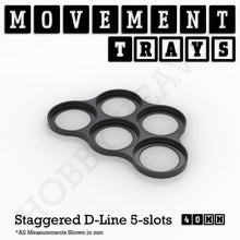 Load image into Gallery viewer, 40mm Movement Trays for 28mm Miniatures | Tabletop Wargames Compatible | Full Range - ModelBricks