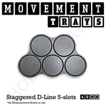 Load image into Gallery viewer, 40mm Movement Trays for 28mm Miniatures | Tabletop Wargames Compatible | Full Range - ModelBricks