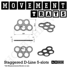 Load image into Gallery viewer, 40mm Movement Trays for 28mm Miniatures | Tabletop Wargames Compatible | Full Range - ModelBricks