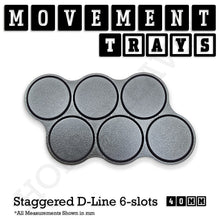 Load image into Gallery viewer, 40mm Movement Trays for 28mm Miniatures | Tabletop Wargames Compatible | Full Range - ModelBricks
