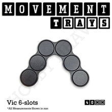 Load image into Gallery viewer, 40mm Movement Trays for 28mm Miniatures | Tabletop Wargames Compatible | Full Range - ModelBricks