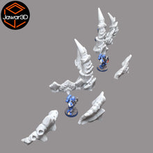 Load image into Gallery viewer, Hive Barrier Set - 28mm Wargaming Scatter Terrain Scenery Tabletop - ModelBricks