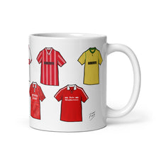 Load image into Gallery viewer, Bristol City Retro Shirts Ceramic Football Mug - ModelBricks