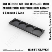 Load image into Gallery viewer, Round to Square Movement Trays Adapters for Tabletop Games - ModelBricks