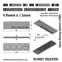 Load image into Gallery viewer, Round to Square Movement Trays Adapters for Tabletop Games - ModelBricks