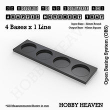 Load image into Gallery viewer, Round to Square Movement Trays Adapters for Tabletop Games - ModelBricks