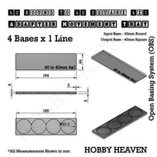 Load image into Gallery viewer, Round to Square Movement Trays Adapters for Tabletop Games - ModelBricks