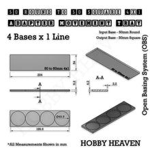 Load image into Gallery viewer, Round to Square Movement Trays Adapters for Tabletop Games - ModelBricks