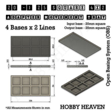 Load image into Gallery viewer, Square and Rectangle Movement Trays Adapters for Tabletop Games - ModelBricks