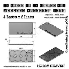 Load image into Gallery viewer, Round to Square Movement Trays Adapters for Tabletop Games - ModelBricks
