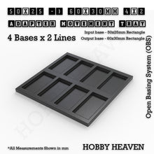 Load image into Gallery viewer, Square and Rectangle Movement Trays Adapters for Tabletop Games - ModelBricks